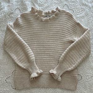 Madewell ruffle sweater